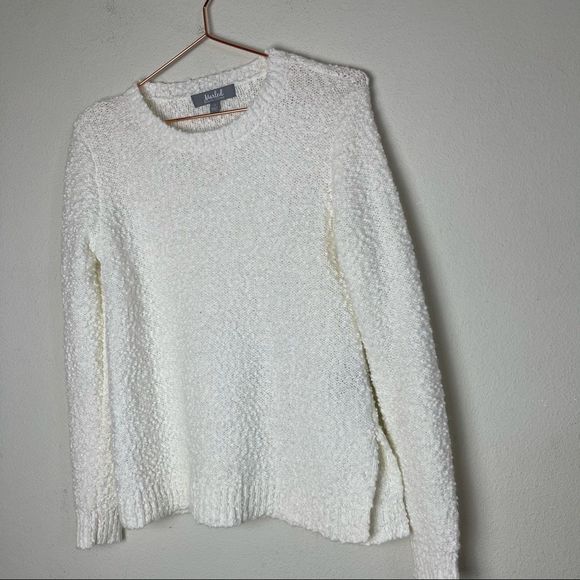NWOT Marled White Knit Sweater XS - Picture 2 of 6